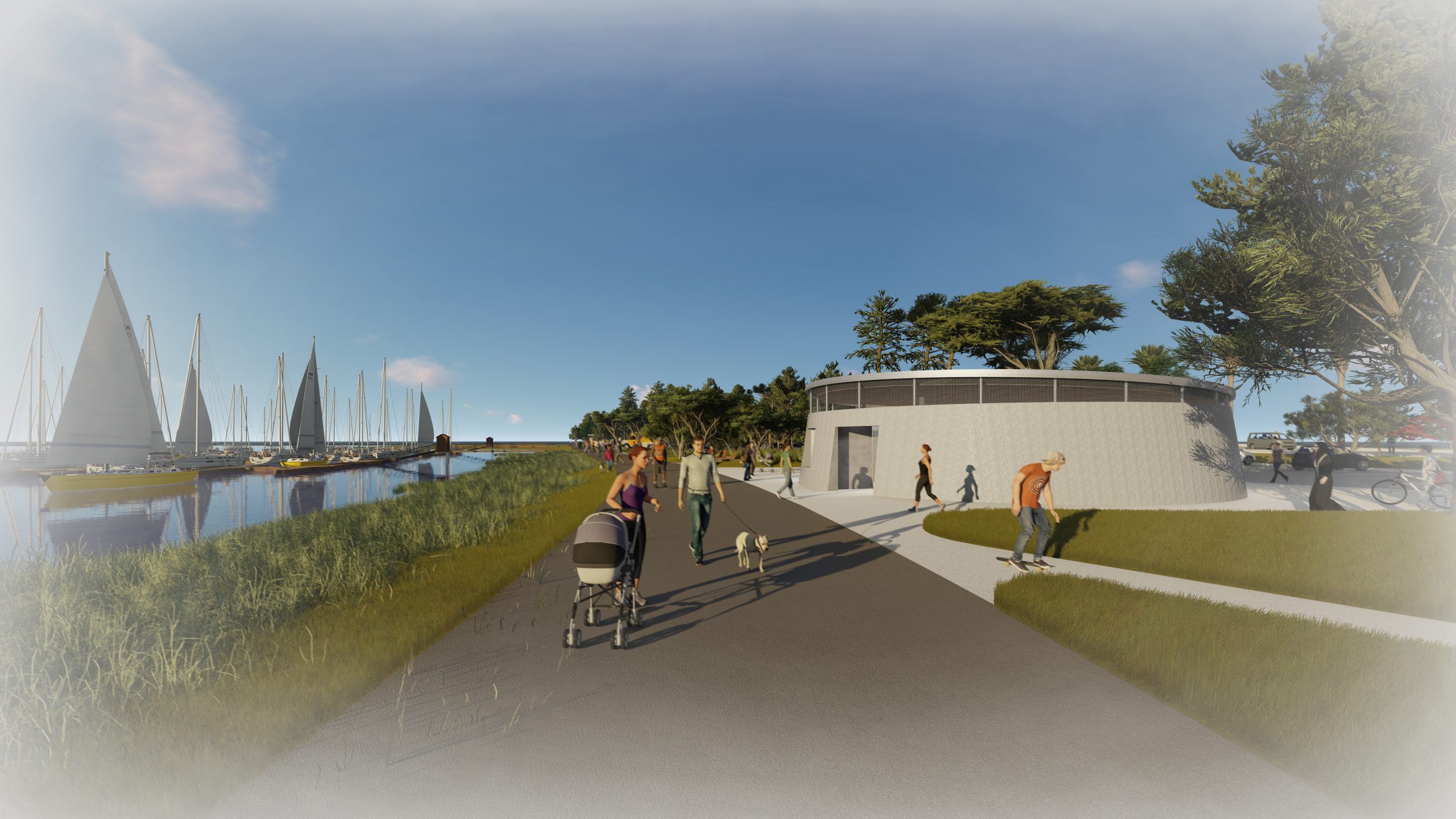 Building Community Oyster Point Park Dreyfuss Blackford Architecture